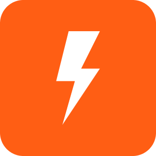 Electric power symbol icon
